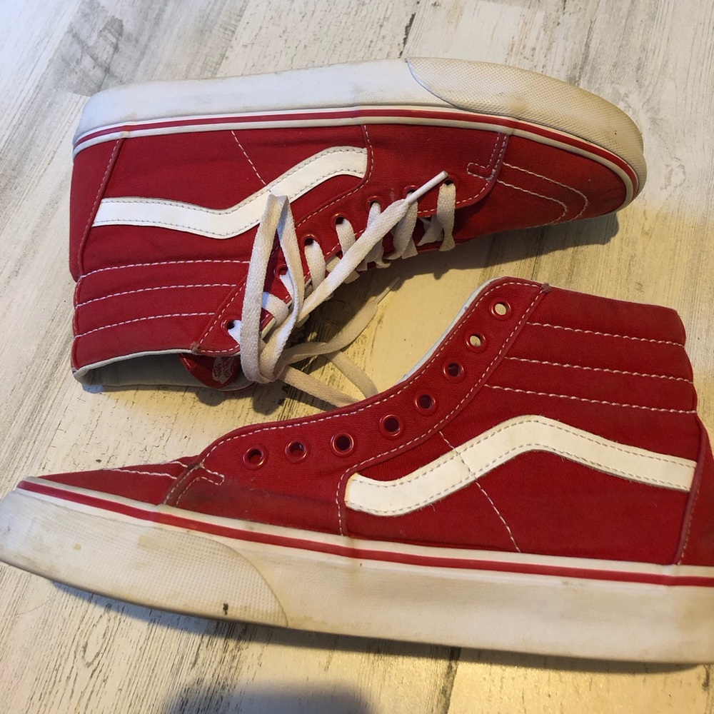 Van high top sneakers Red M 9   W 10.5